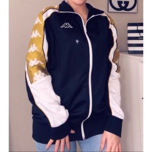 kappa black and gold jacket